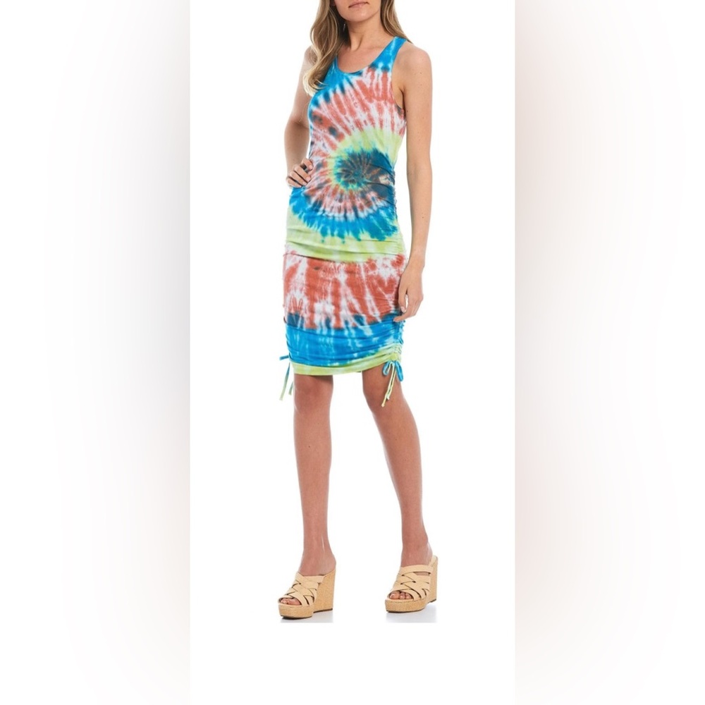 Jessica Simpson Colorful Tie-Dye Mini Dress